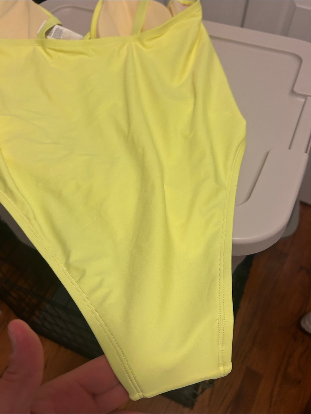 NWT Cupshe Neon Lace-Up One-Piece Swimsuit 3x - Picture 8 of 9